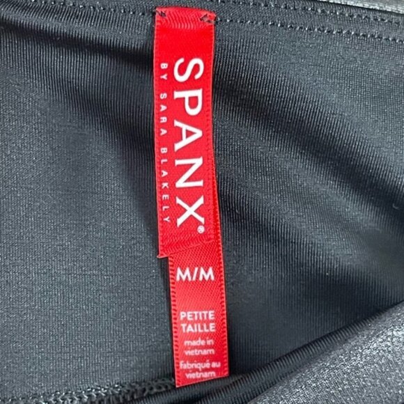SPANX Faux Leather Leggings black size medium - Picture 9 of 14